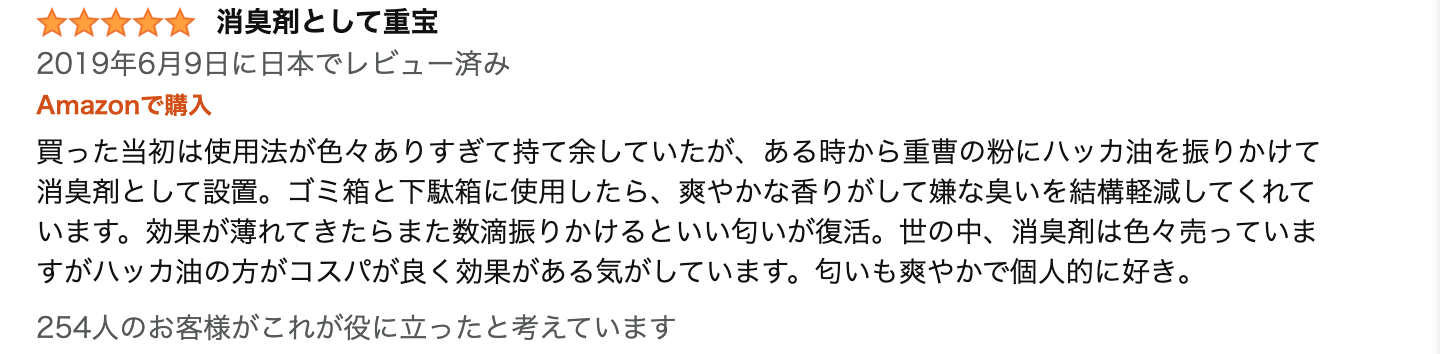 レビュー文章