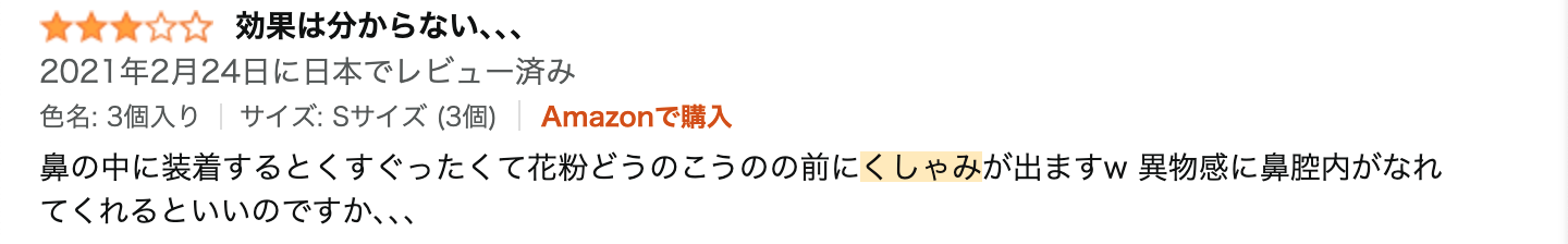 レビュー文章